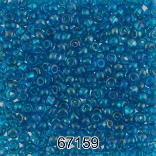Бисер Чехия круглый 5 10/0, 2,3 мм, 500 г, цвет: 67159 голубой