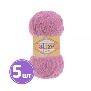 Пряжа ALIZE Softy (191), фламинго, 5 шт. по 50 г Пряжа ALIZE Softy (191), фламинго, 5 шт. по 50 г