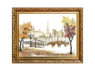 Рисунок на ткани «Осень в Париже»