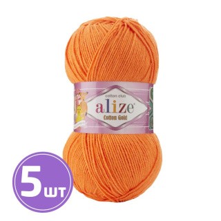 Пряжа ALIZE Cotton Gold (550), оранжевый, 5 шт. по 100 г Пряжа ALIZE Cotton Gold (550), оранжевый, 5 шт. по 100 г