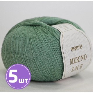 Пряжа SEAM MERINO LACE (43), базилик, 5 шт. по 50 г