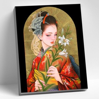 Картина по номерам «Гейша» Картина по номерам «Гейша»