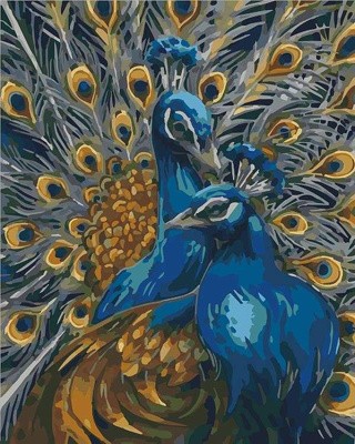 Картина по номерам «Павлины» Картина по номерам «Павлины»