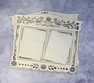 Рамка «Роспись», двойная, 10x13 см Рамка «Роспись», двойная, 10x13 см