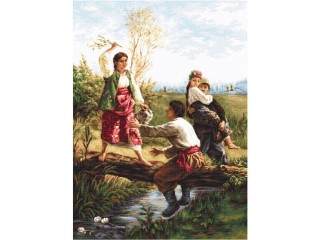 Набор для вышивания «Через кладку» Набор для вышивания «Через кладку»