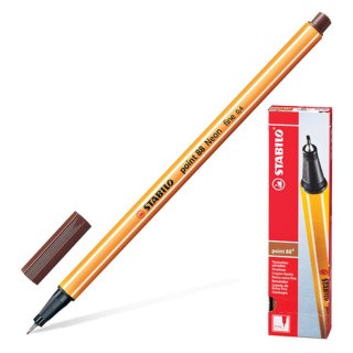 Ручка капиллярная (линер) STABILO «Рoint 88», коричневая
