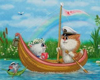 Набор для вышивания «В лодочке» Набор для вышивания «В лодочке»