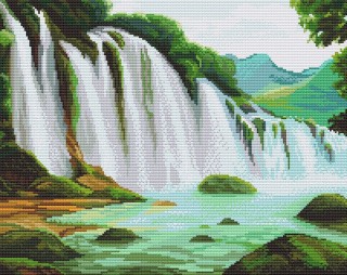 Алмазная вышивка «Водопад»