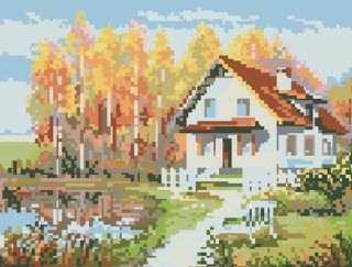 Алмазная вышивка «Золотая осень» Алмазная вышивка «Золотая осень»