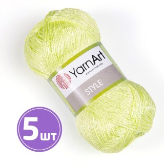Пряжа YarnArt Style (662), лайм, 5 шт. по 50 г