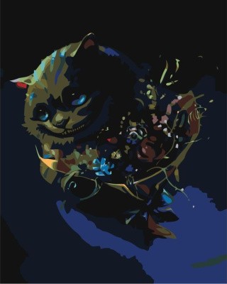 Картина по номерам «Улыбка Чеширского кота»
