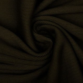Ткань трикотаж Кашкорсе с лайкрой, 3 м x 120 см, 350 г/м², цвет: темный хаки, TBY