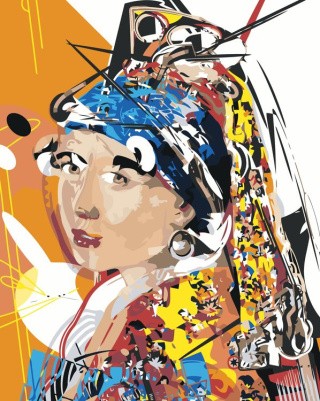 Картина по номерам «Pop Art Поп-арт: Девушка с жемчужной сережкой 2» Картина по номерам «Pop Art Поп-арт: Девушка с жемчужной сережкой 2»