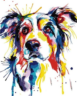 Картина по номерам «Друг человека» Картина по номерам «Друг человека»