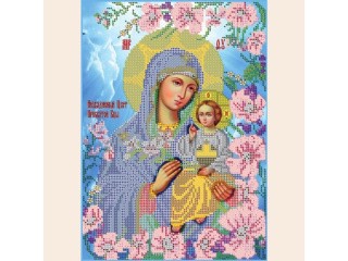 Схема для вышивки бисером «Богородица Неувядаемый цвет»