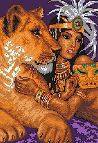 Рисунок на ткани «Африканская любовь»