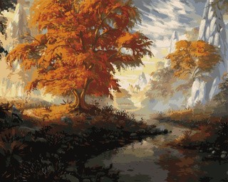 Картина по номерам «Рисованная осень» Картина по номерам «Рисованная осень»