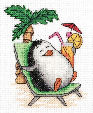 Набор для вышивания «Пингвиний отдых»