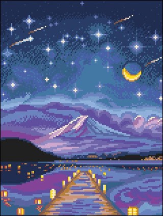 Алмазная вышивка «Звездная ночь» Алмазная вышивка «Звездная ночь»