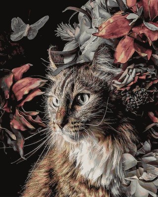 Картина по номерам «Мурчащая нежность» Картина по номерам «Мурчащая нежность»