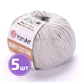 Пряжа YarnArt Baby cotton (451), перл, 5 шт. по 50 г