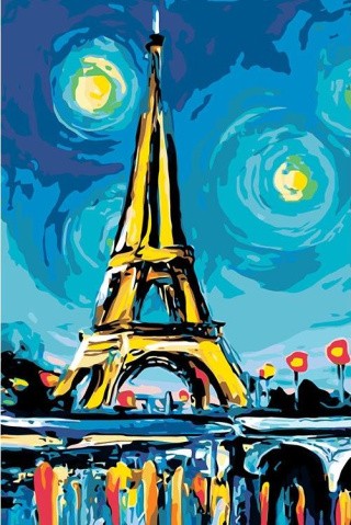 Картина по номерам «Парижский сюрреализм»