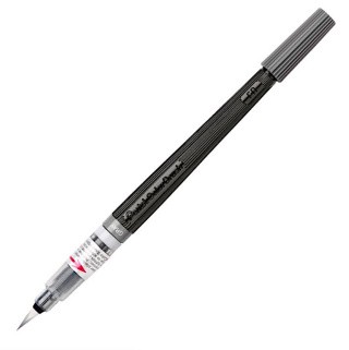 Кисть с краской Colour Brush, 1-10 мм, 5 мл, цвет: серый, Pentel Кисть с краской Colour Brush, 1-10 мм, 5 мл, цвет: серый, Pentel