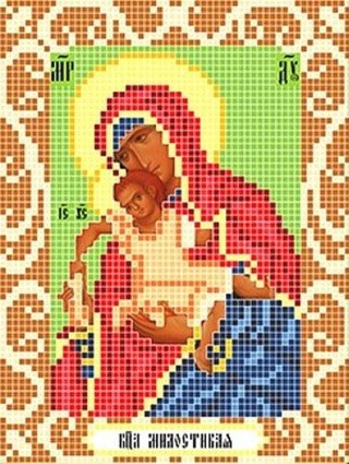 Рисунок на ткани «Богородица Милостивая»