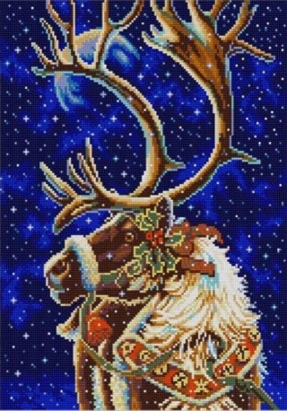 Рисунок на ткани «Новогодний олень» Рисунок на ткани «Новогодний олень»