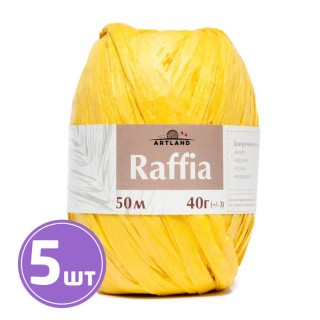 Пряжа ARTLAND Raffia (6), желтый, 5 шт. по 40 г