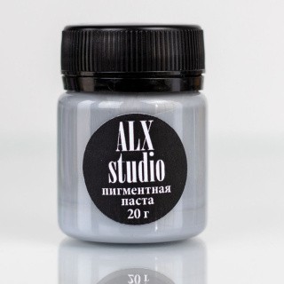 Краситель для эпоксидной смолы серый, 20 г, ALX Studio