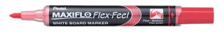 Маркер для доски Maxiflo, 1 - 5 мм, перо круглое, цвет: красный, Pentel