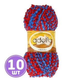 Пряжа Adelia RITA (03), красный-синий, 10 шт. по 50 г Пряжа Adelia RITA (03), красный-синий, 10 шт. по 50 г