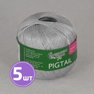 Пряжа Семеновская пряжа Pigtail (371), перламутр, 5 шт. по 100 г Пряжа Семеновская пряжа Pigtail (371), перламутр, 5 шт. по 100 г