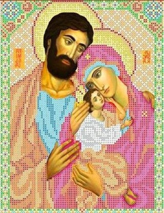 Рисунок на ткани «Святое Семейство»