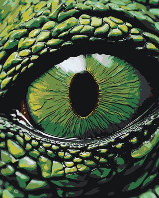 Картина по номерам «Глаз зеленого дракона»