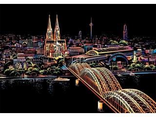 Скретч-картина «Cologne Cathedral» (цветная)