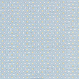 Ткань для пэчворка Молочные Сны Фланель, 175 г/м², 100% хлопок, цвет: голубой, принт, Peppy