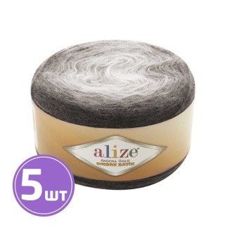 Пряжа ALIZE Angora Gold Ombre Batik (7267), графит, 5 шт. по 150 г