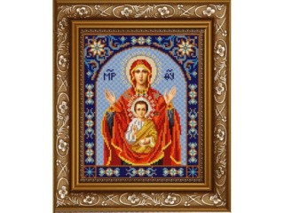 Рисунок на ткани «Богородица Знамение»