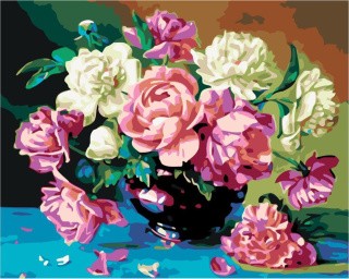 Картина по номерам «Букет пионов» Картина по номерам «Букет пионов»