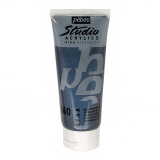Краска акриловая Pebeo Studio Acrylics DYNA (Сине-черный иридисцентный), 100 мл