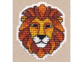 Набор для вышивания «Значок. Лев»