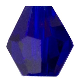 Бусины стеклянные Zlatka 4х4 мм, 34 шт., на нити, стекло, цвет: №25 темно-синий