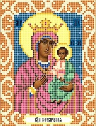 Рисунок на ткани «Богородица Юровичская»