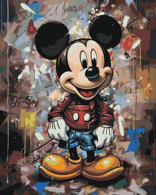 Картина по номерам «Герои Дисней: Микки Маус граффити»