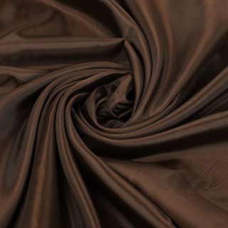 Ткань подкладочная Таффета, нарезка, 10 м, ширина 150 см, цвет: коричневый, IDEAL