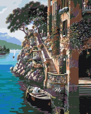 Картина по номерам «Лестница к воде»