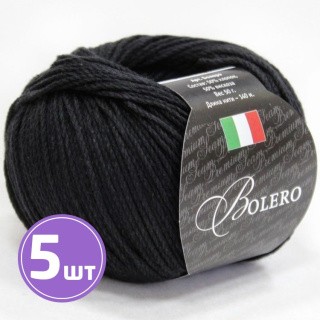 Пряжа SEAM BOLERO (02), черный, 5 шт. по 50 г Пряжа SEAM BOLERO (02), черный, 5 шт. по 50 г
