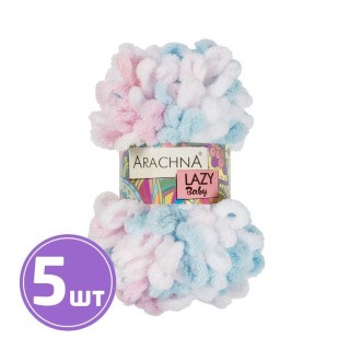 Пряжа Arachna BABY LAZY (03), мультиколор, 5 шт. по 100 г